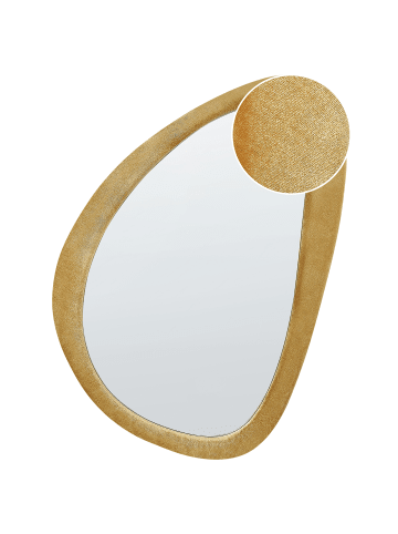 Beliani Wandspiegel VENAS in Gelb - (W) 61 x (H) 91 x (L) 3 cm