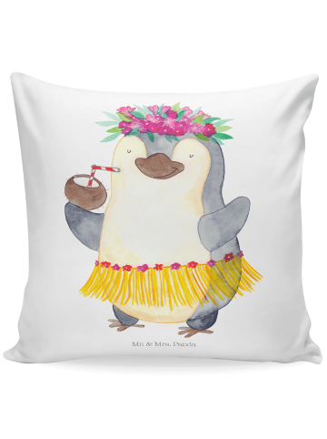Mr. & Mrs. Panda Kissen 40x40 Pinguin Kokosnuss ohne Spruch in Weiß