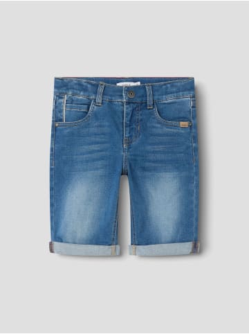 name it Shorts in Medium Blue Denim
