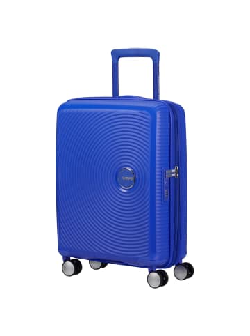 American Tourister Soundbox - 4-Rollen-Kabinentrolley 55 cm erw. (gelb) in cobalt blue