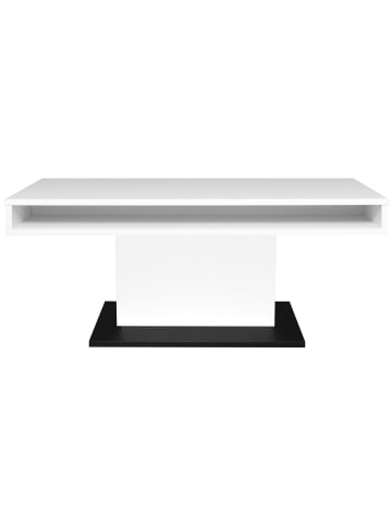 58 aufm Kessel COUCHTISCH Höhenverstellbar Else 2 110x59x60 Holzwerkstoff Ice White