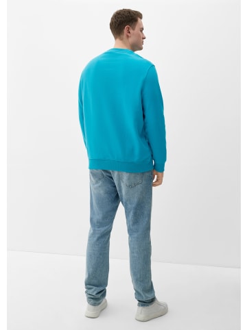 s.Oliver Sweatshirt in 63D1_türkisblau