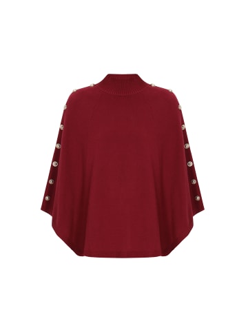 DreiMaster Klassik Women Poncho in burgundy