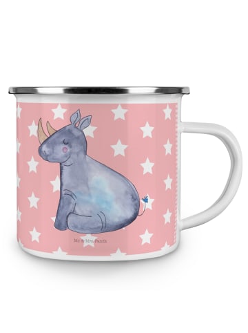 Mr. & Mrs. Panda Kaffeepott Einhorn Nashorn ohne Spruch in Rot Pastell