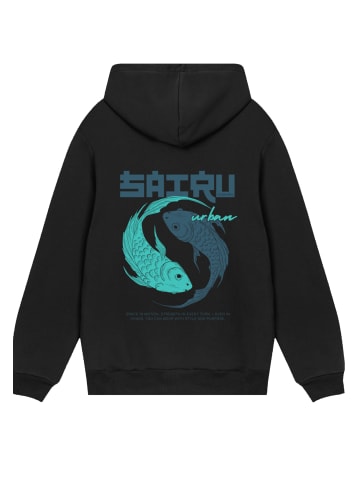 F4NT4STIC Hoodie Koi Fish Japan Streetstyle in schwarz