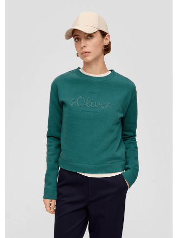 s.Oliver Sweatshirt langarm in Petrol