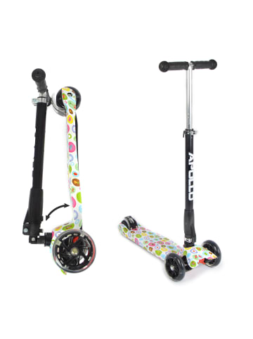 Apollo LED Kinderscooter " Kids Whiz Funny Round " in mehrfarbig