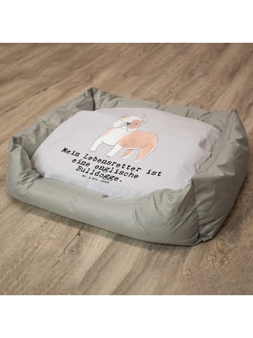 Mr. & Mrs. Panda Hundekissen Englische Bulldogge Lebensretter mi... in Grau Pastell