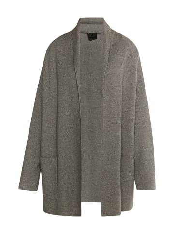 DreiMaster Damen Strickjacke in Grau Melange