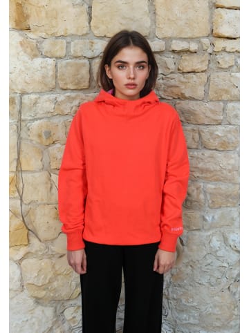 Salzhaut Kapuzenpullover für Damen in koralle
