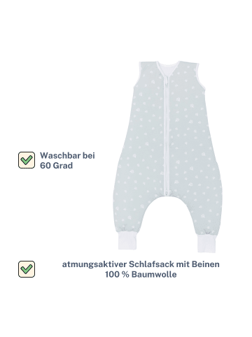fillikid Sommerschlafsack mit Beinen Exklusiv in Lotus Mint