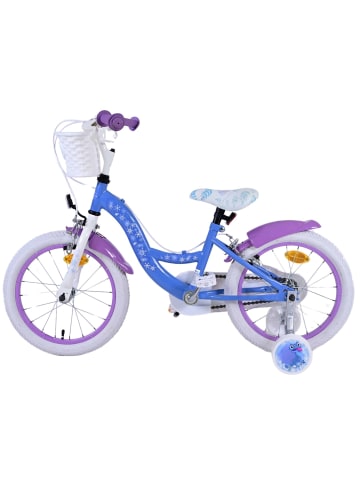 Volare Kinderfahrrad Disney Frozen 2 für Mädchen 16 Zoll Kinderrad Blau/Lila 4 Jahre