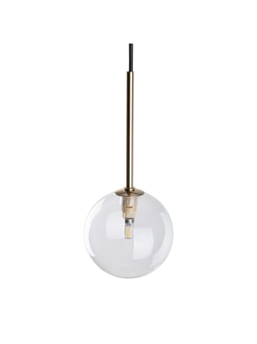 Licht-Erlebnisse Pendelleuchte Ø 12 x (T)160 cm in Schwarz Transparent GoldSchwarz Transparent Gold