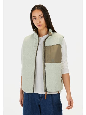 Camel Active Teddy Weste mit Stehkragen in Eukalyptus