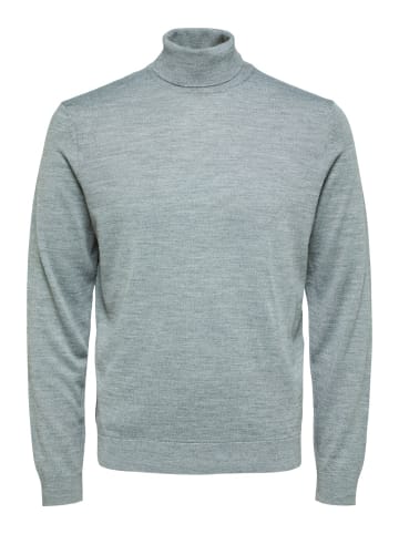 SELECTED HOMME Pullover SLHTOWN MERINO COOLMAX in Grau