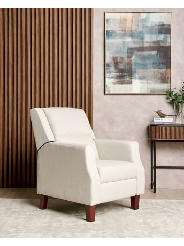 Beliani Fernsehsessel EGERSUND in Beige/Braun - (W) 75 x (H) 97 x (L) 92 cm