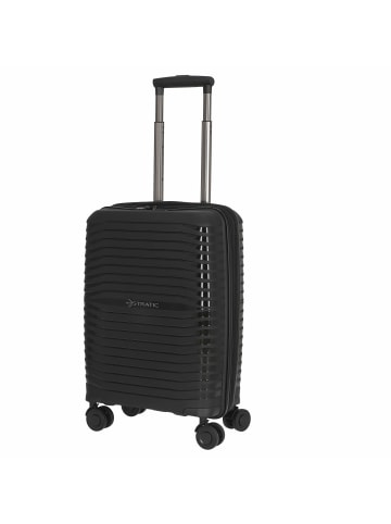 Stratic Bright+ - 4-Rollen-Trolley 56 cm S erw. (silver) in schwarz