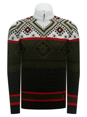 Rusty Neal Grobstrick Norweger in Khaki