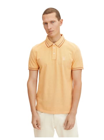 Tom Tailor Poloshirt in warm yellow two tone