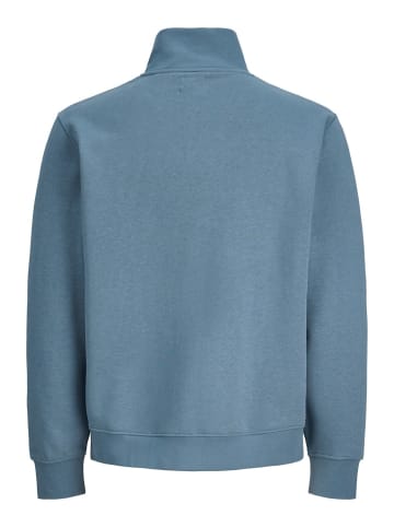 Jack & Jones Sweatshirt JJESOHO SWEAT QUARTER ZIP in Grau
