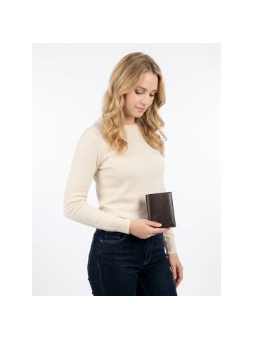 oxmox Leather Geldbörse RFID Schutz Leder 10 cm in braun-jumping jack 2.0
