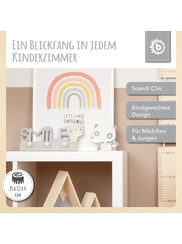 Bieco Spielwaren Kindergarderobe  Smile in Grau