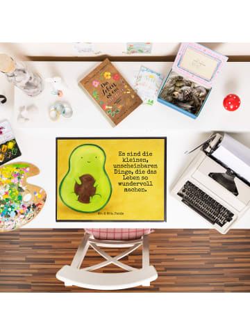 Mr. & Mrs. Panda schreibtischunterlage Avocado Kern Design mit S... in Weiß