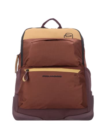 Piquadro Corner Rucksack 44 cm Laptopfach in marrone