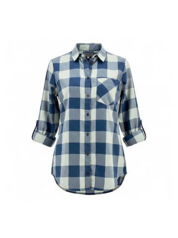 Jack Wolfskin Langarmshirt Holmstad Shirt Damen Bluse Wanderbluse langarm in Blau