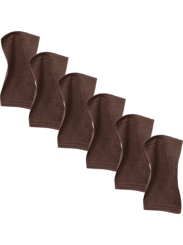 Erwin Müller Frottier Gästetuch 6er-Pack Heidelberg in braun