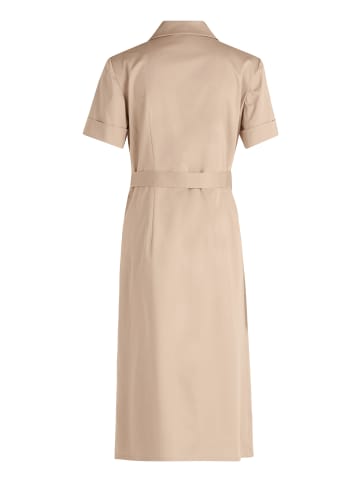 BETTY & CO Wickelkleid mit Kragen in hellbraun