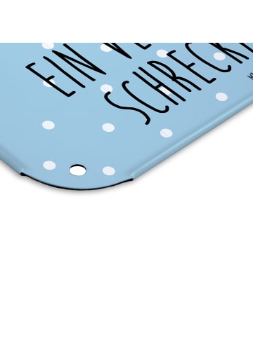 Mr. & Mrs. Panda Schild Bär Schaukel mit Spruch in Blau Pastell