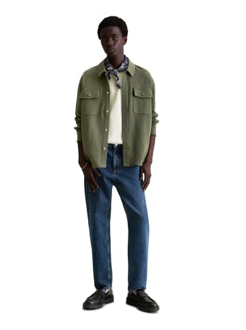 Marc O'Polo DENIM Sweat-Overshirt relaxed in Dark Moss
