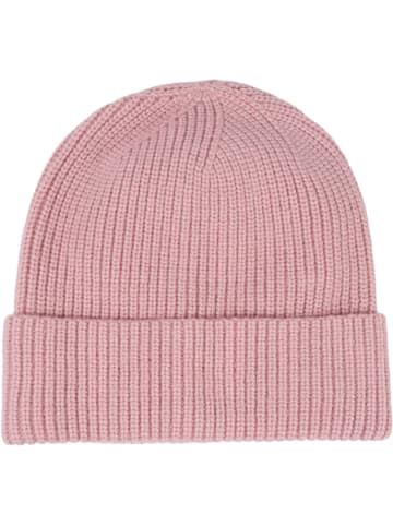 styleBREAKER Feinstrick Beanie Mütze mit Krempe in Altrose