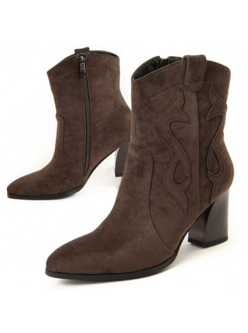 Montevita Boots Heel Ankle Boot Cacera in Grün