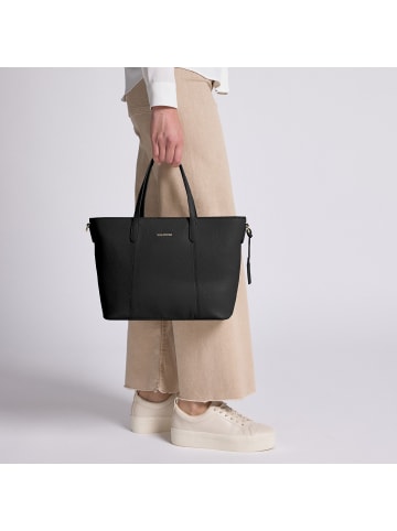 Lazarotti Bologna Leather Shopper Tasche Leder 31 cm in black