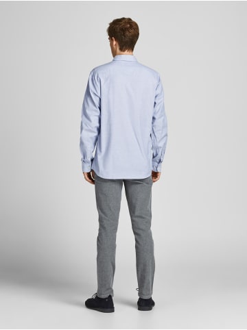 Jack & Jones Hemd Slim Fit mit Brusttasche JJEOXFORD in Blau