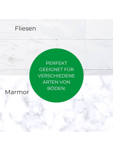 Novaliv Novaliv Fliesenreiniger Bad Wand mit Teleskopstiel inkl 3X Mikrofaser in Silber