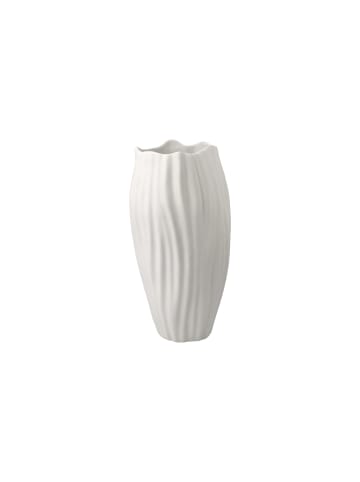 Kaiser Porzellan Vase " Spirulina " in Biskuit weiß