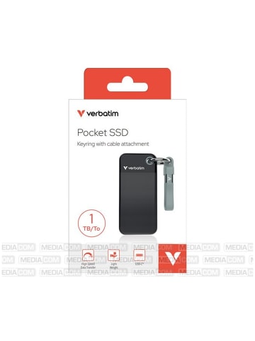 Verbatim Verbatim Pocket SSD 1TB USB 3.2 Schwarz