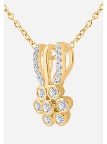 Diamant Exquis Halskette aus 585 Gelbgold mit Diamant