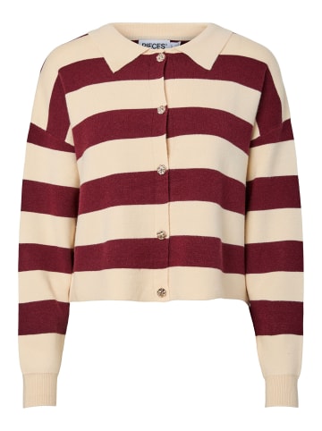 Pieces Strickjacke in Winetasting