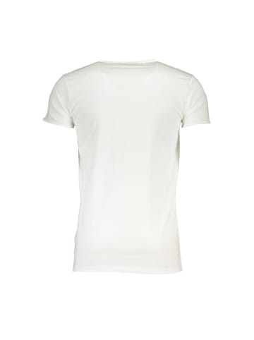 cavalli CLASS Weißes Baumwoll-T-Shirt