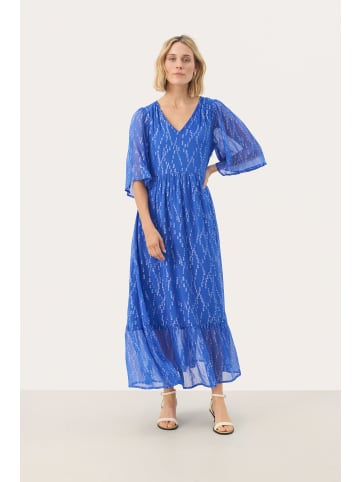 PART TWO Kleid TerjaPW Gerade Passform in Amparo Blue Lurex