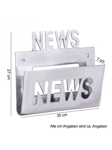 KADIMA DESIGN Aluminium Zeitungshalter "News", stilvoll & praktisch