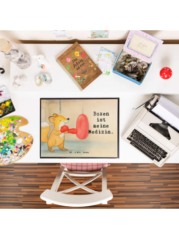 Mr. & Mrs. Panda schreibtischunterlage Fuchs Boxen Design mit Sp... in Weiß