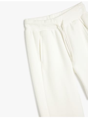 KOTON Sweat Bottoms in Ekru