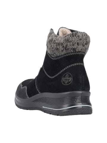 rieker Komfort Stiefeletten in Schwarz