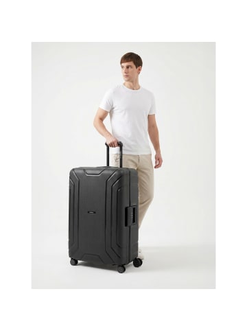 Redolz Essentials 15 4-Rollen Trolley 75 cm mit Dreipunkt-Verschluss in deep black
