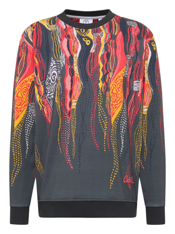 Carlo Colucci Sweatshirt Di Spigno in Anthrazit / Mehrfarbig